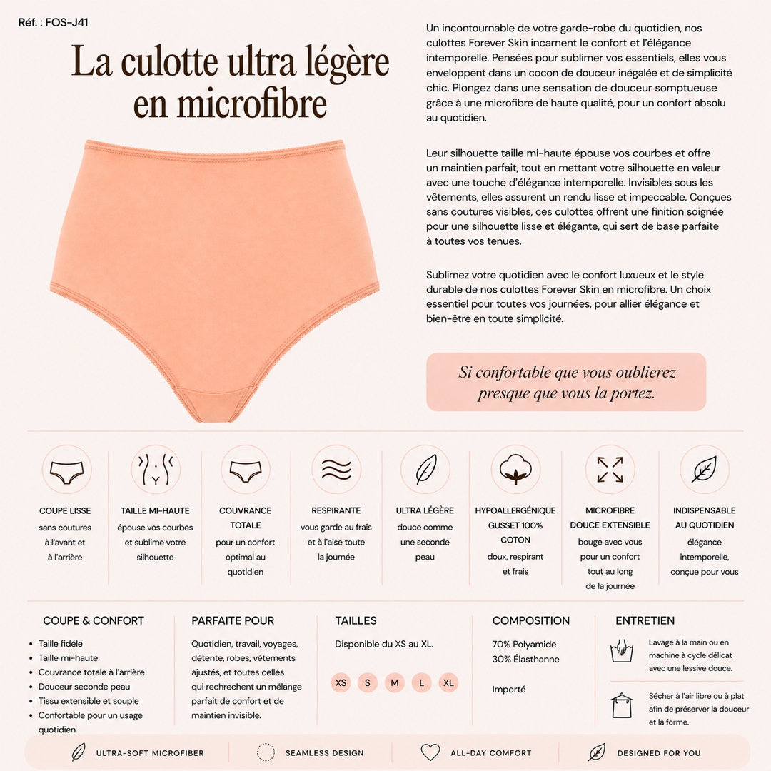 Microfibre légère - Culotte - Blush
