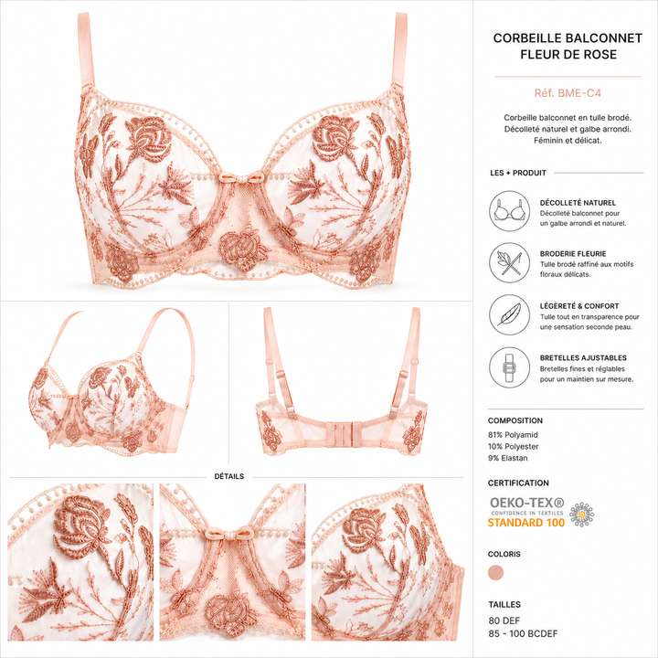 Boheme Blush - Soutien gorge armatures