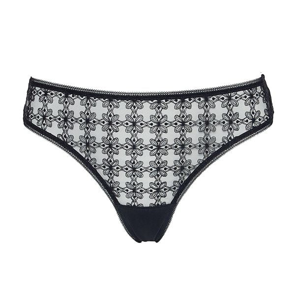 HUIT - Cafe Fleur - Tanga noir
