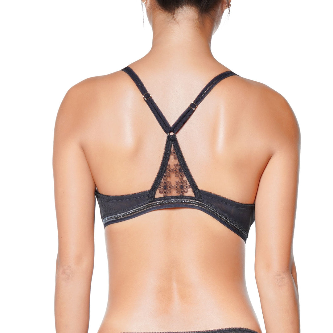 HUIT - Cafe Fleur - Soutien gorge sans armatures noir