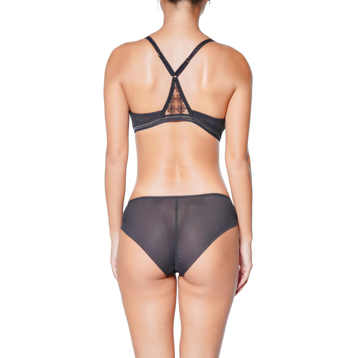 HUIT - Cafe Fleur - Soutien gorge sans armatures noir
