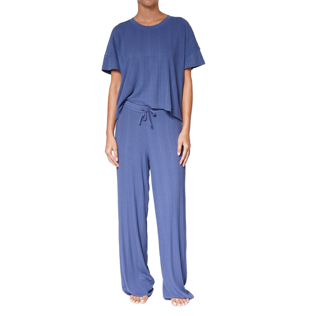 Pantalon côtelé décontracté