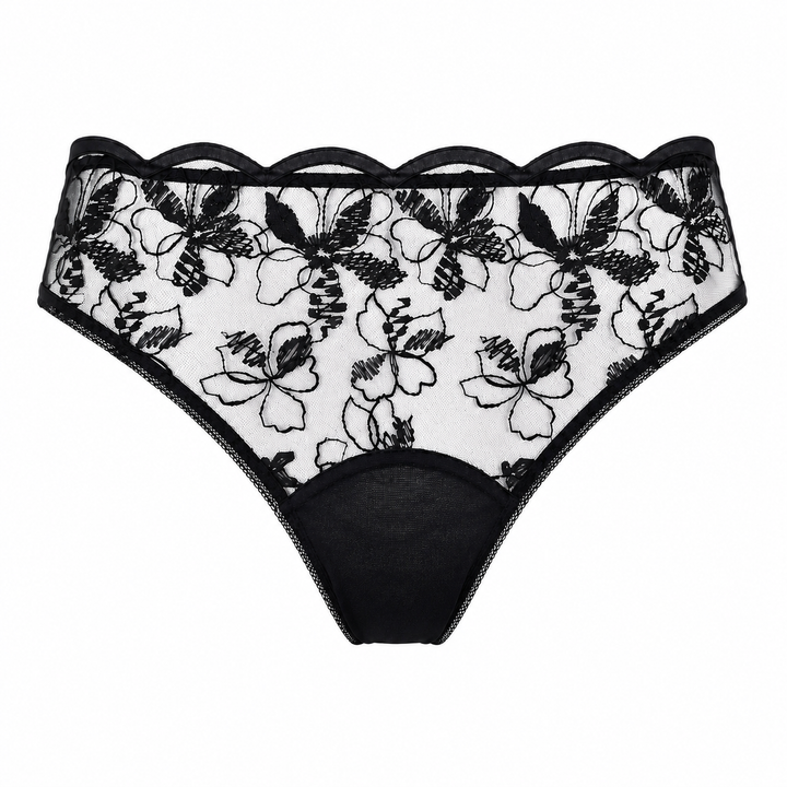 Lettre D'amour - Culotte - Noir