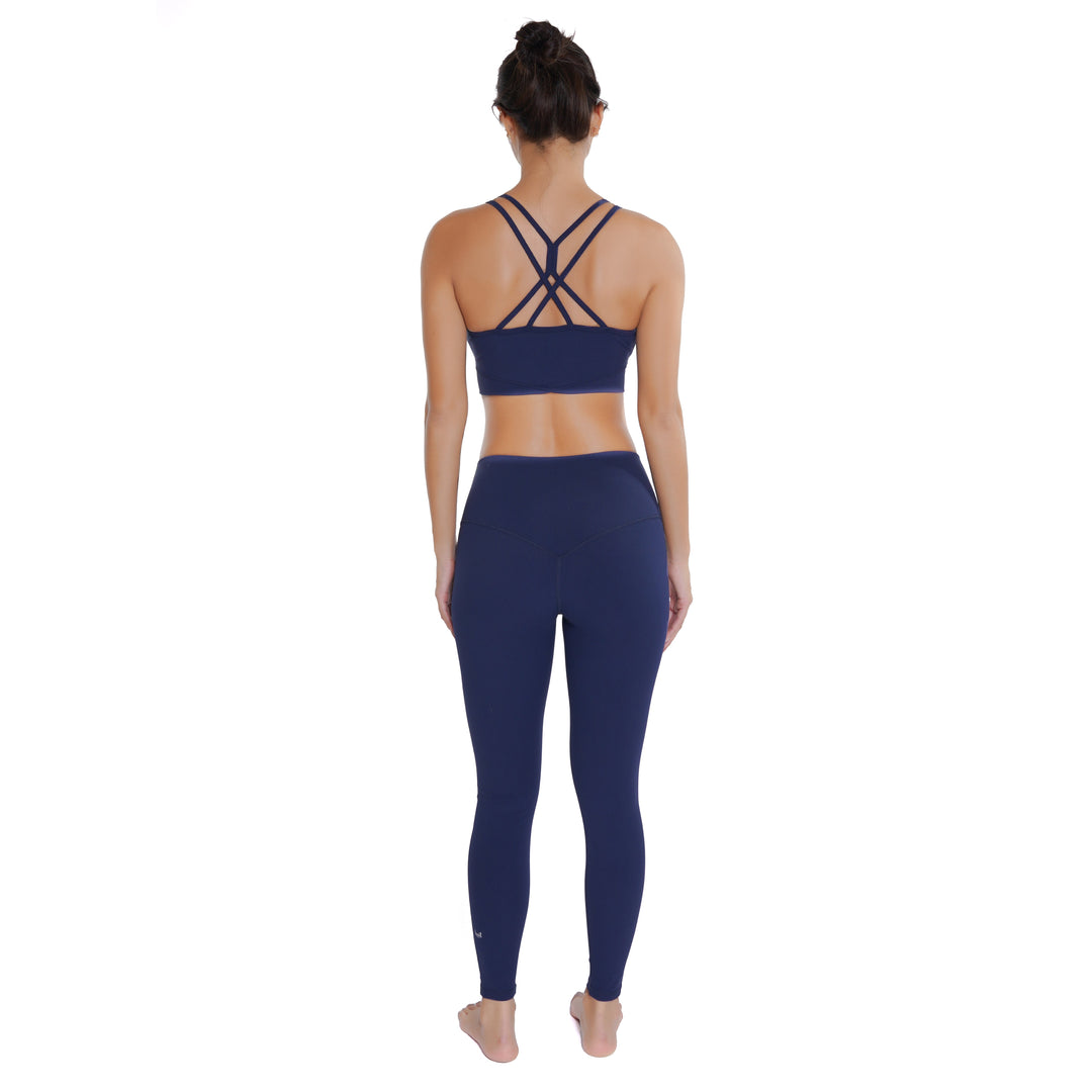 Bien Etre Criss cross Soutien gorge- Marine