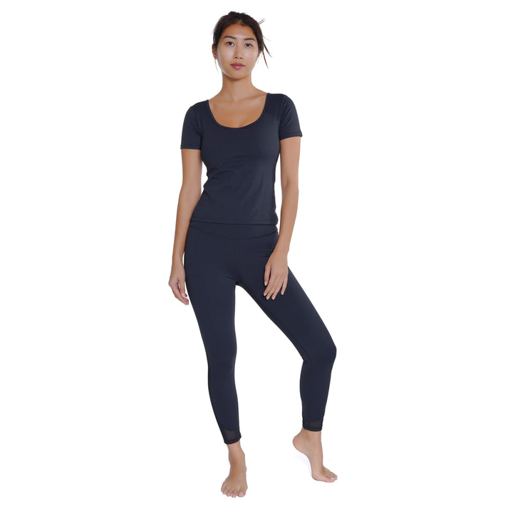 Bien Etre Long T-shirt de sport - Noir